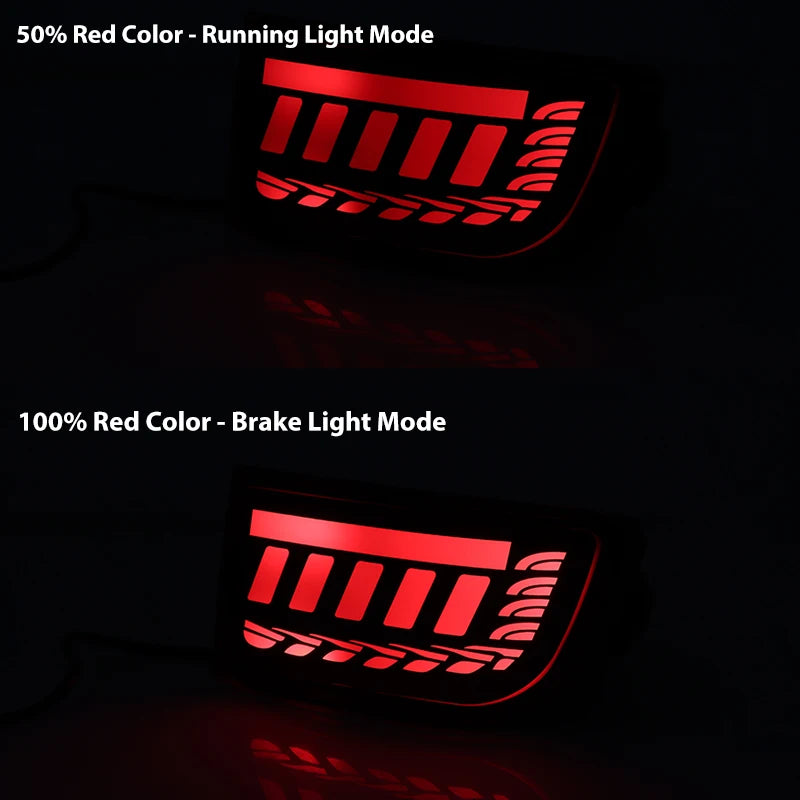 2pcs LED Car Rear Bumper Reflector Lights for Toyota 4Runner Land Cruiser Prado