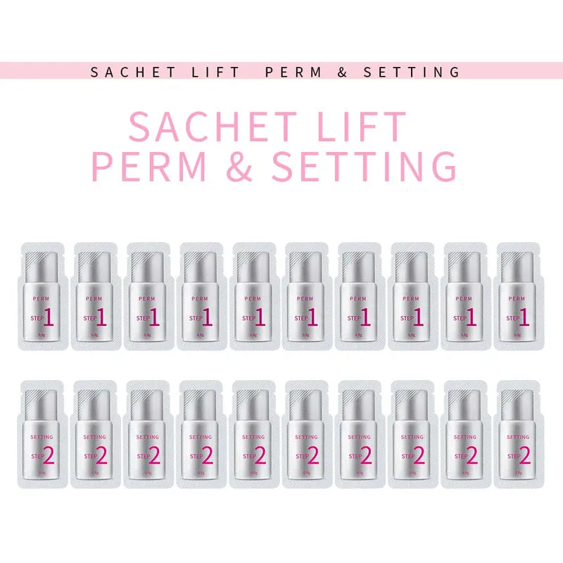 Eyelash Perm Lotion Fixation Sachet Kit for Lash Lift 10 Pairs