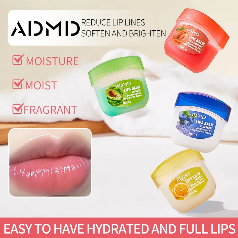Moisturizing Lip Balm Set - Anti-Cracking Lip Care with Natural Plant Extracts