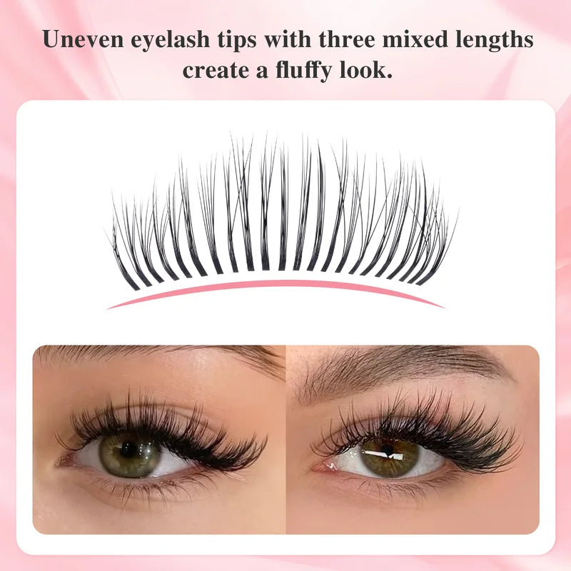 Premade Eyelash Fans for Volume & Fluffy Extensions - Wispy 3D Vision