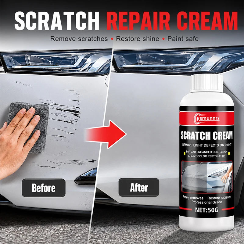 50g Nano Car Scratch Wax - Paint Polishing & Swirl Remover for Multiple Colors