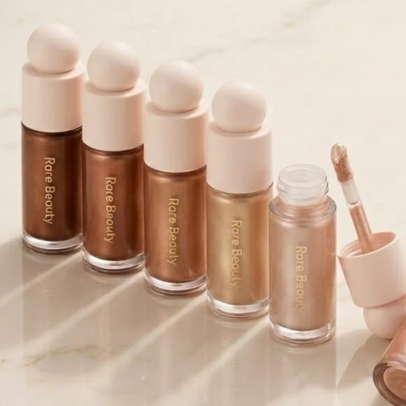Dual-Use Powder Blush and Liquid Highlighter Makeup Set Waterproof Long Lasting Natural