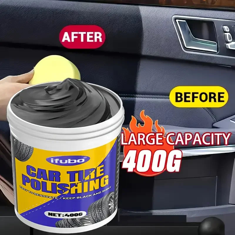 Car Plastic Repair Wax - Scratch Remover, Tire Shine & Interior Protectant