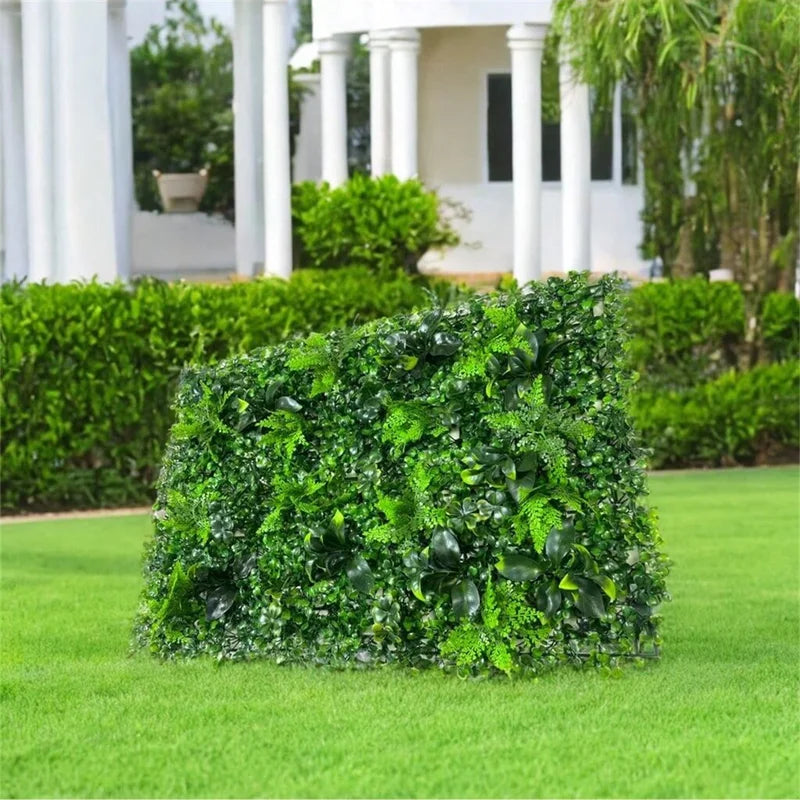 Artificial Plant Wall Panel UV-Resistant Greenery Privacy Fence Indoor Outdoor