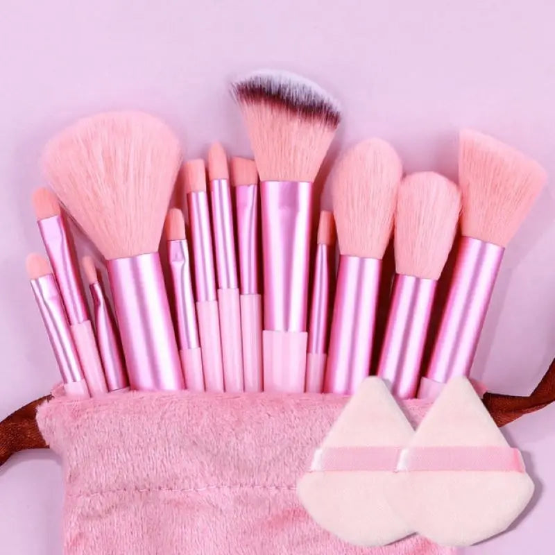 13-Piece Makeup Brush Set with Soft Blush, Foundation, Concealer & Eyeshadow Brushes