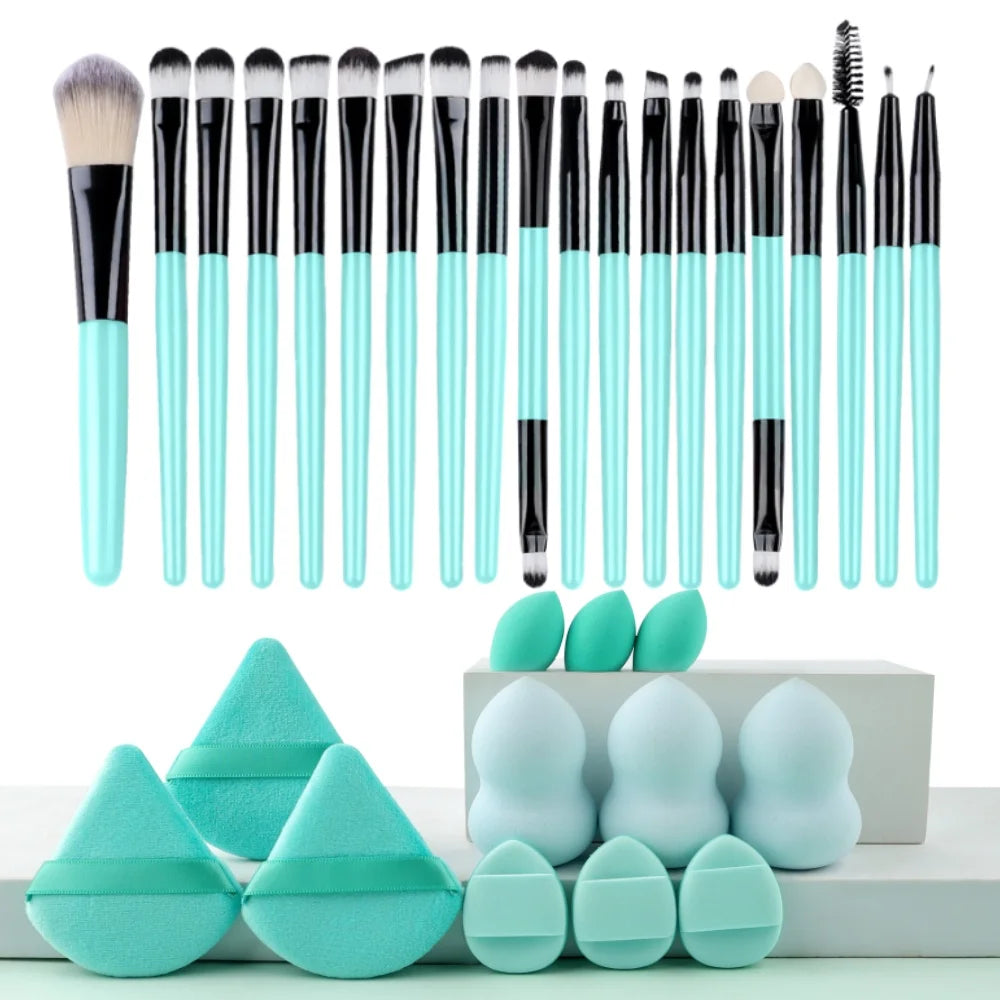 Makeup Brush Set Premium Synthetic Kabuki Foundation Concealer Blending Face & Eye Tools