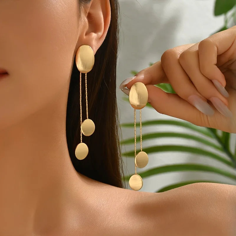 Elegant Irregular Round Tassel Necklace for Women - Party Jewelry Gift