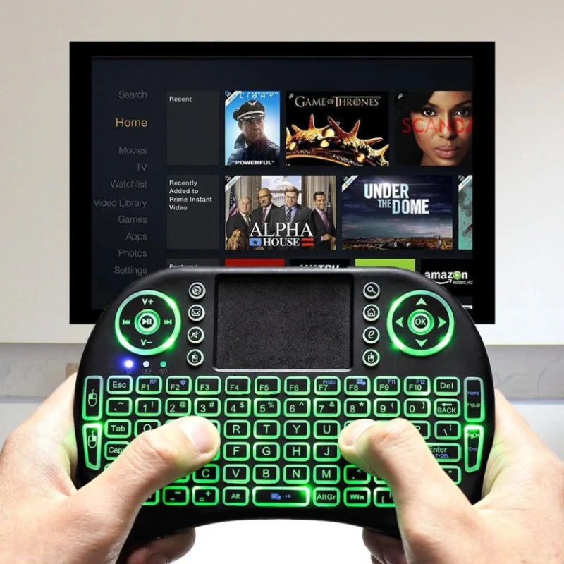 Wireless Mini Keyboard with Touchpad for Smart TV, PC, Xbox, PS3
