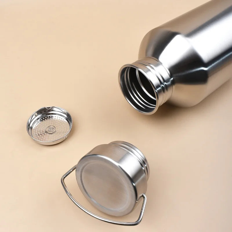 Large Capacity Stainless Steel Water Bottle 2000ml for Sports & Camping