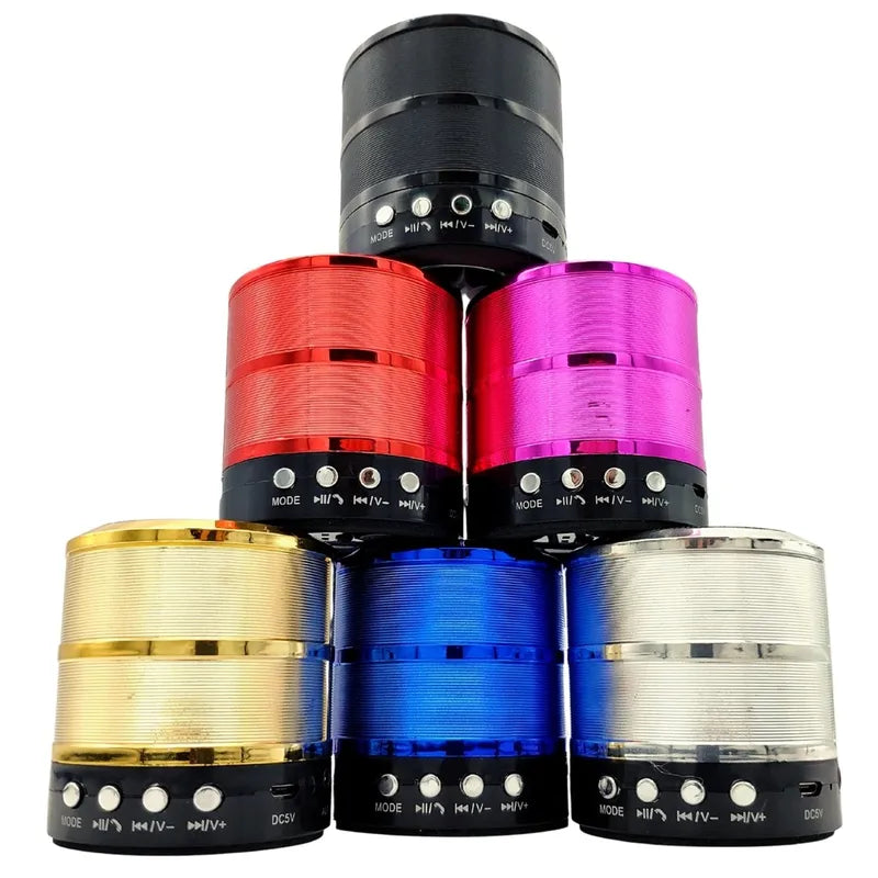 Portable Bluetooth Speaker with FM Radio USB SD Card Rechargable Battery