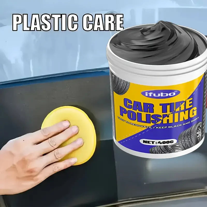 Car Plastic Repair Wax - Scratch Remover, Tire Shine & Interior Protectant