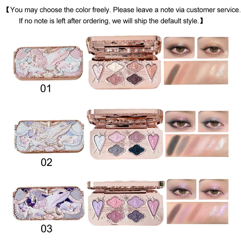 Fantasy Princess Makeup Set with Eyeshadow Blush Lipstick Loose Powder - Long Lasting Cosmetics Kit