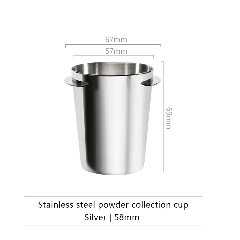 Stainless Steel Coffee Dosing Cup for Espresso Machines - 51/58/53mm Drop Sniffing Mug