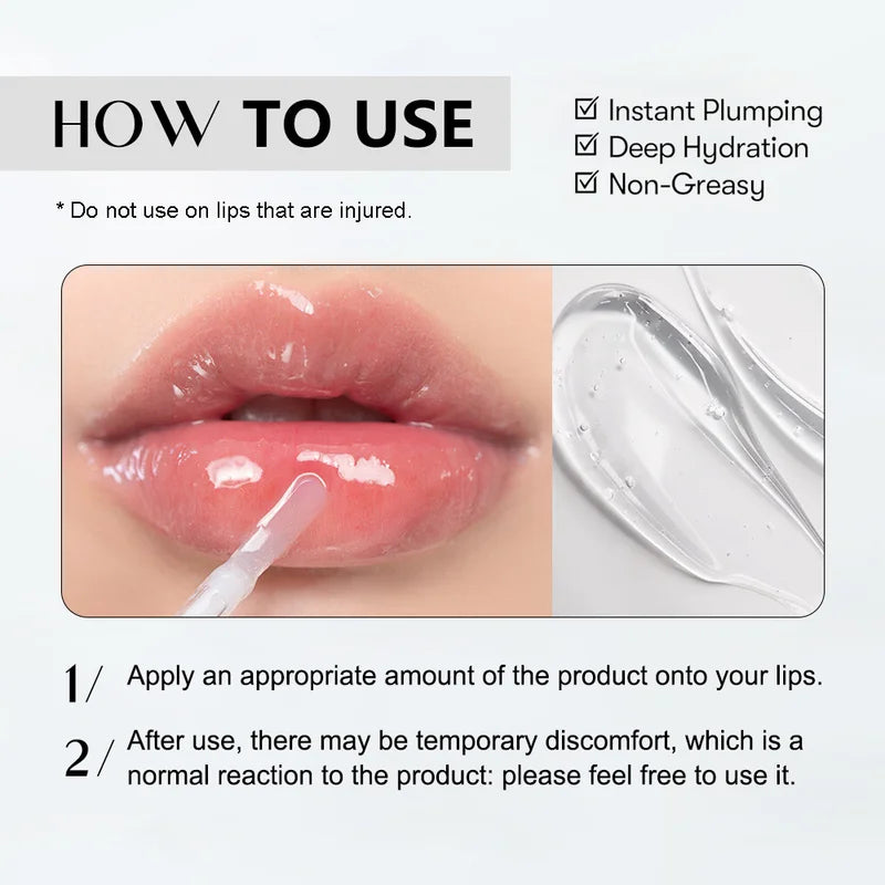 Moisturizing Lip Balm Set with Hyaluronic Acid, Plumping & High Shine Lip Gloss | 3PCS