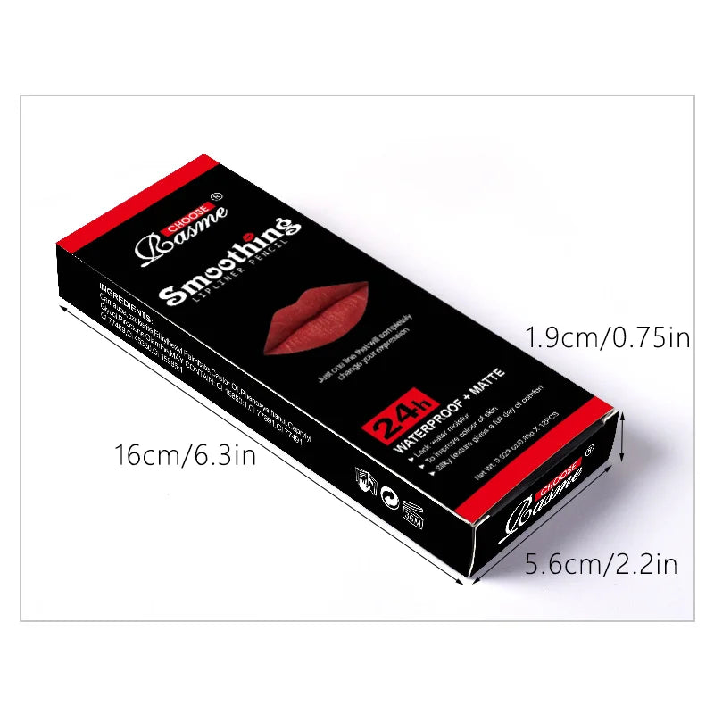Long-Lasting Lipstick Set with Lip Liner & Matte Lip Gloss for Women