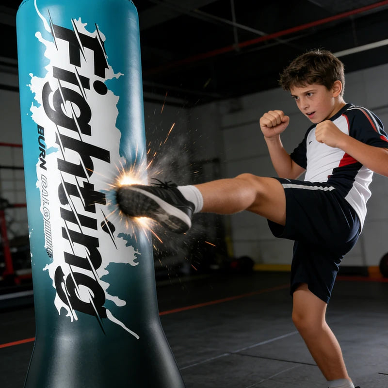 Inflatable Punching Bag - Boxing MMA Taekwondo Energy Stress Relief Toy