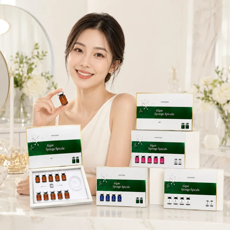 Algae Peeling Powder Facial Kit - Seaweed Mask & Moisturizing Skin Care Set