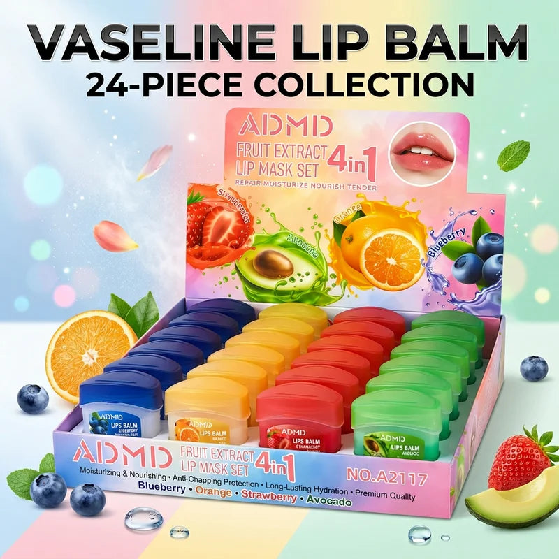 Moisturizing Lip Balm Set - Anti-Cracking Lip Care with Natural Plant Extracts