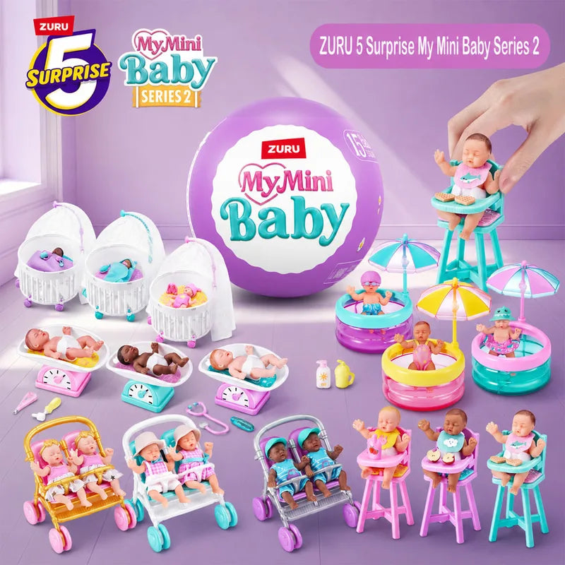 Mini Baby Doll Surprise Set with Accessories - Collectible Kids Play Toy