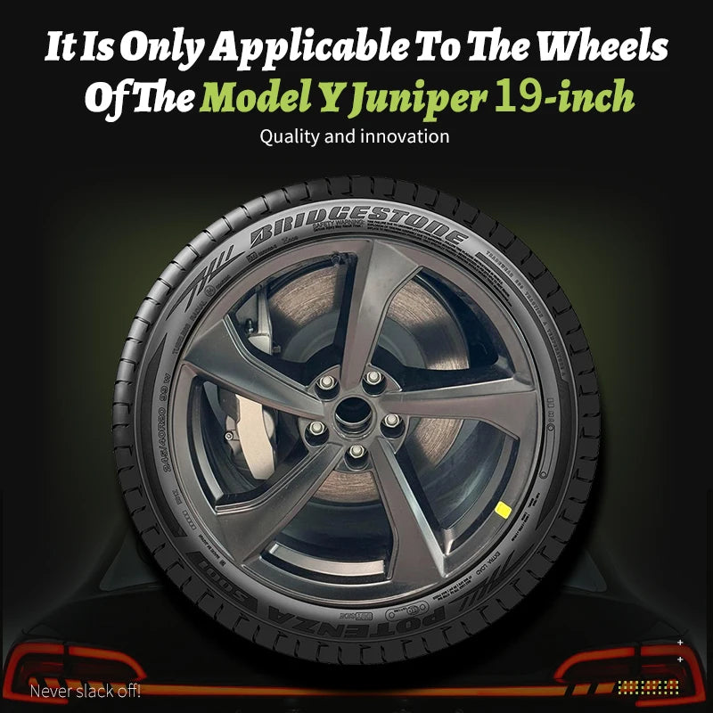 Tesla Model Y 19-Inch Hubcap Replacement Set - Full Rim Cover for 2025-2026