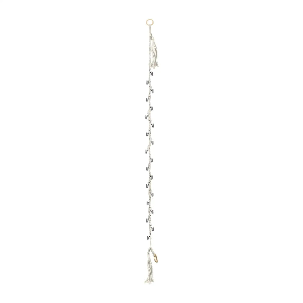 Cotton Toy Display Chain with Metal Clips - Wall Organizer for Dolls Hats Photos