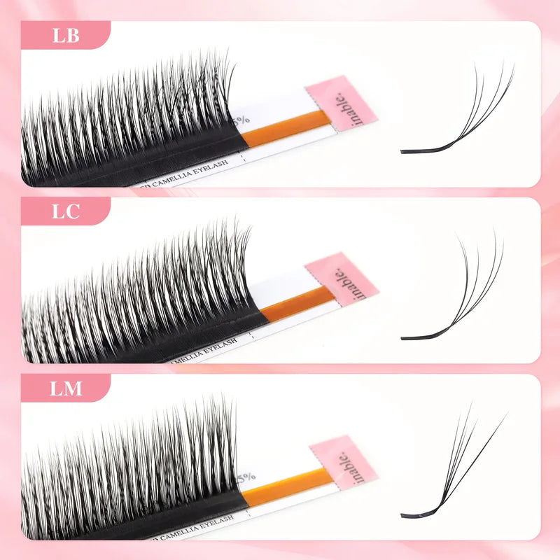 Premade Eyelash Fans for Volume & Fluffy Extensions - Wispy 3D Vision