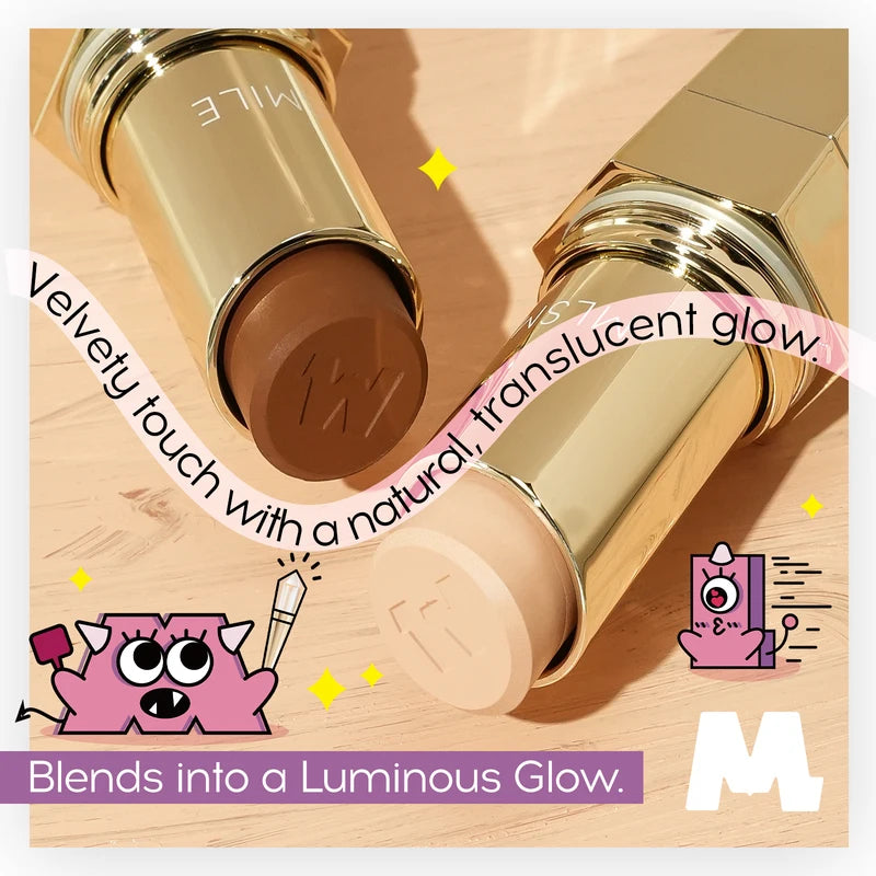 Highlighter Stick Face Makeup Glow Stick Natural Radiance Cheekbone Nose Bridge 4 Shades