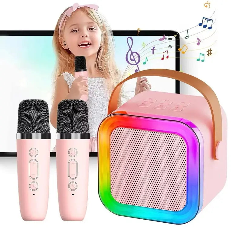 Wireless Bluetooth Portable Karaoke Speaker with Microphone Support