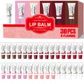 30-Piece Hyaluronic Acid Collagen Lipstick Set - Deep Moisturizing, Long-Lasting Color