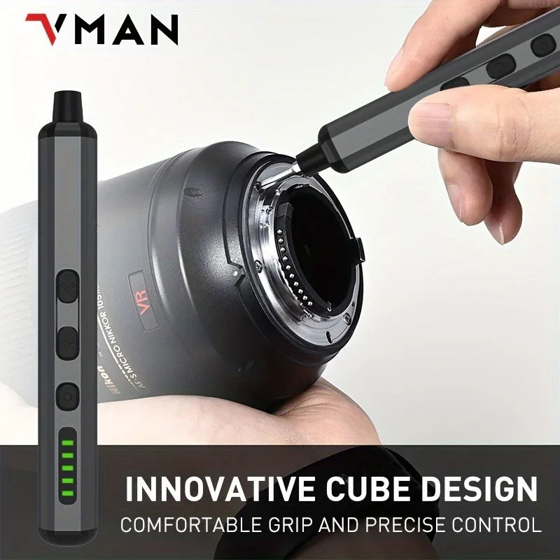 68 in 1 Precision Electric Screwdriver Set with Magnetic Bits & LED for PC & Watch Repair