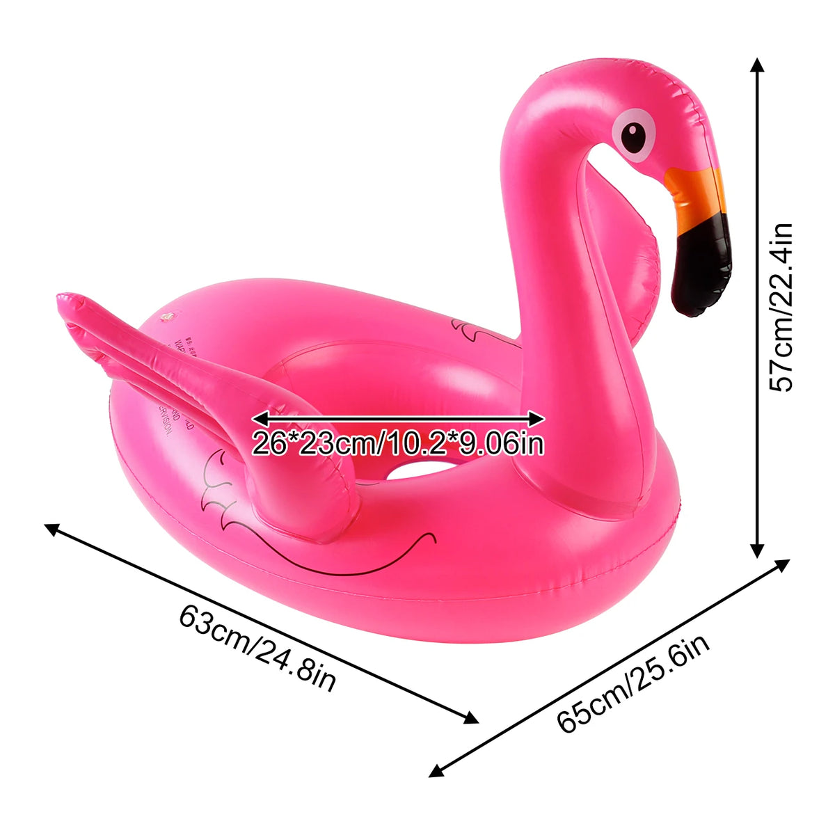 Inflatable Pool Float with Colorful Pattern, Beach & Swim Party Toy, Summer Water Float Ring