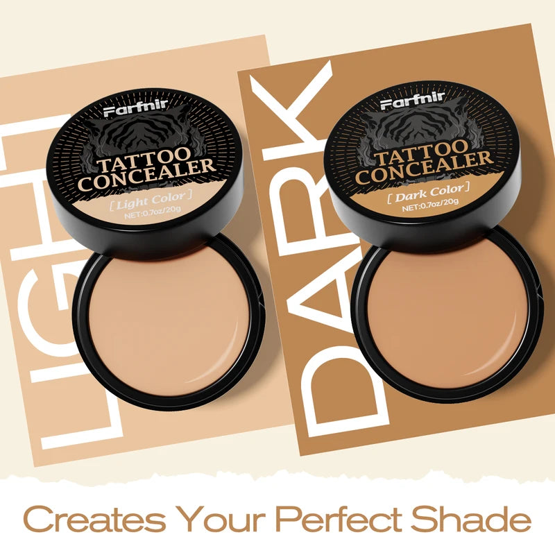 Tattoo Concealer Cream Waterproof Sweatproof Skin-Friendly Makeup - 2 Colors