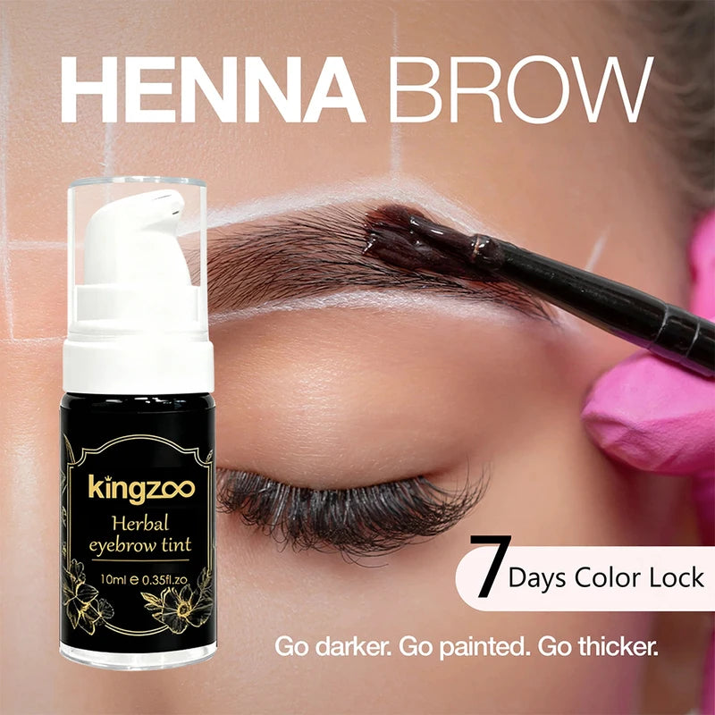 Waterproof Henna Brow Tint Kit for Natural, Long-Lasting Eyebrow Dye at Home