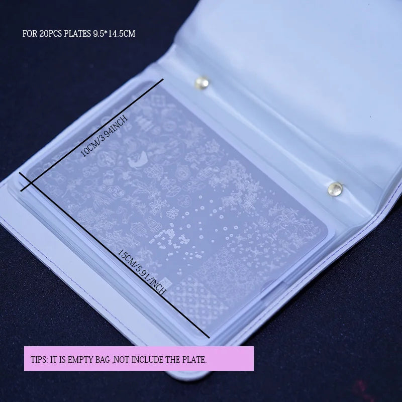 Nail Art Stamping Plates Collection with 20 Designs for Nail Decor