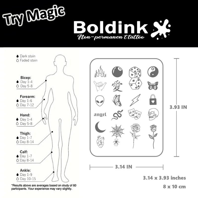 Halloween Spider Web Temporary Tattoo Waterproof Lasts 15 Days