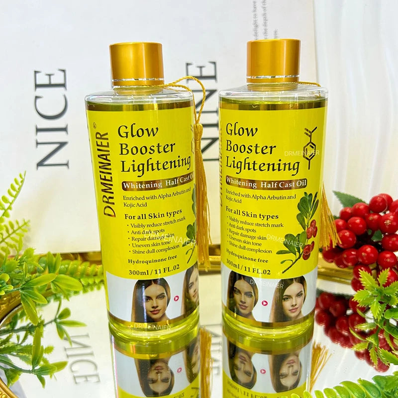 Brighten Serum with Alpha Arbutin & Kojic Acid - Face & Body Moisturizer & Oil