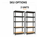 Heavy Duty 5-Tier Garage Shelving Unit - Steel Storage Rack with MDF Boards, Adjustable Utility Organizer, 2200 LBS Capacity