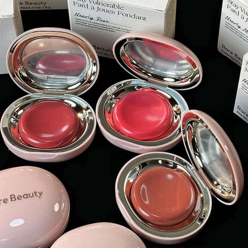 Dual-Use Powder Blush and Liquid Highlighter Makeup Set Waterproof Long Lasting Natural
