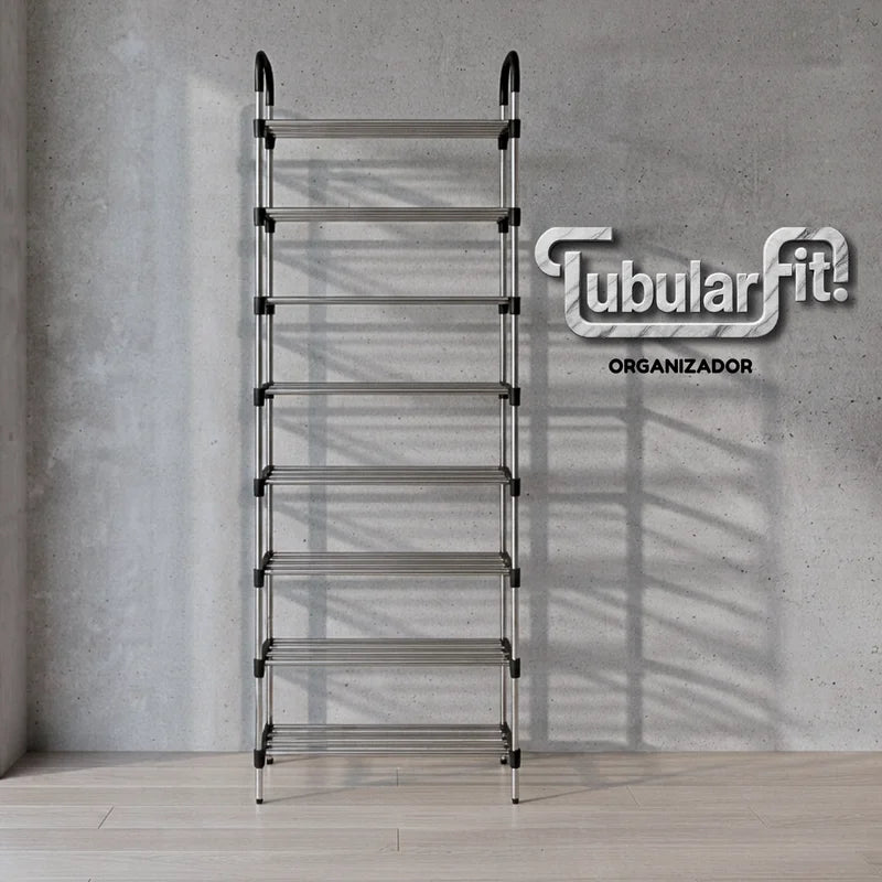 Modular Shoe Organizer with 5-8 Tiers - Adjustable Multi-Level Shoe Rack