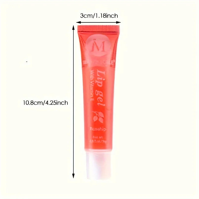 Moisturizing Lip Gloss Set with Rosehip, Argan & Peppermint - Translucent Plumping Lip Oils