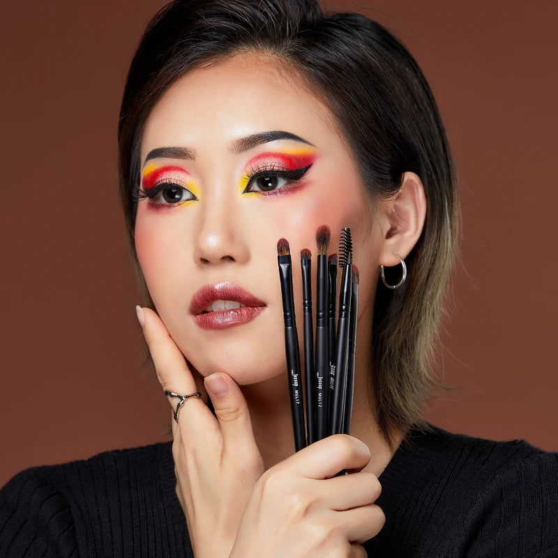 Professional 16-Piece Eye Makeup Brush Set with Synthetic Bristles