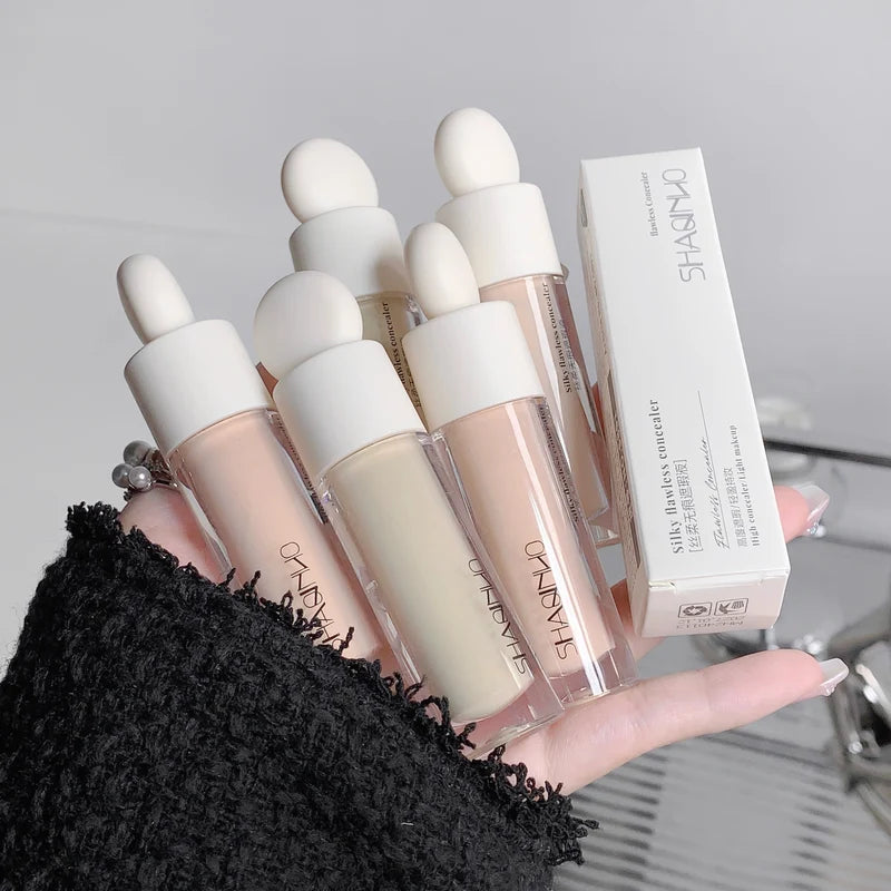 Full Coverage Liquid Concealer for Blemishes Dark Circles & Freckles - Long-Lasting & Smooth Application
