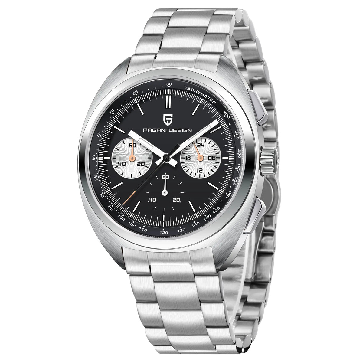 Men's Chronograph Watch with Luminous Hands and Waterproof Design - Multiple Colors