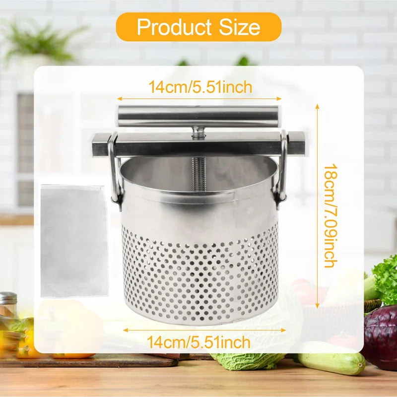 Vegetable Juicer Squeezer Dumpling Filling Press for Home Kitchen & Dehydration