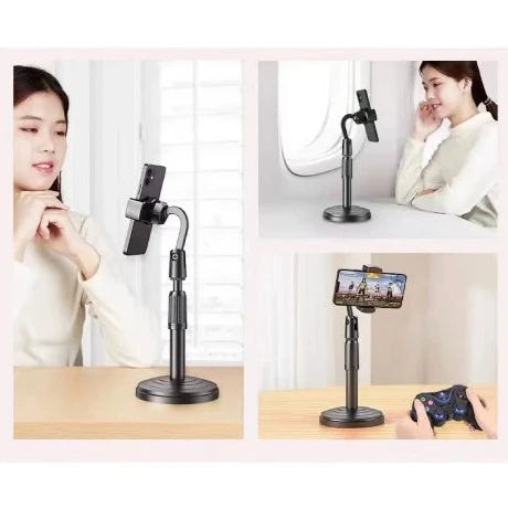 Mobile Phone Support Tripod with 360° Rotation & Adjustable Height