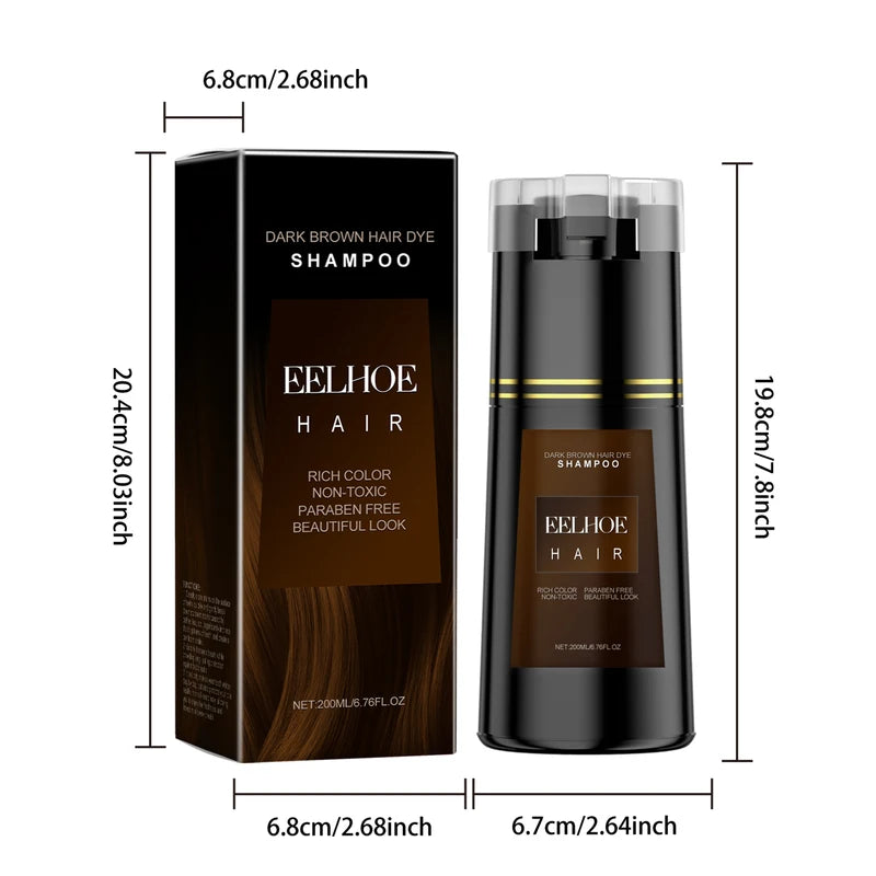 Multi Color Hair Dyeing Shampoo - Nourishing, Easy to Use, Lasting Hair Color