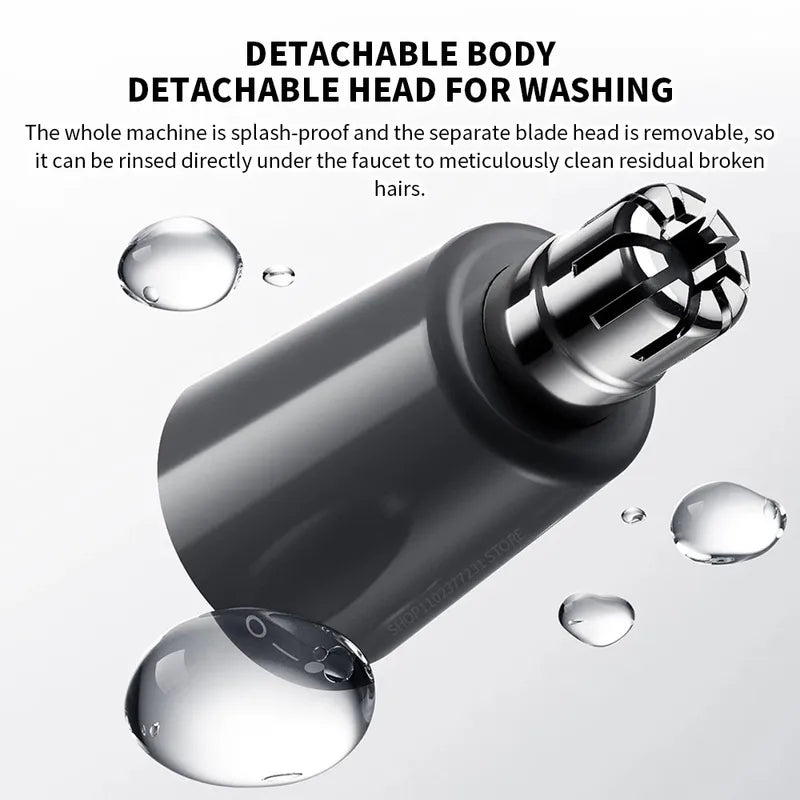 Electric Nose Hair Trimmer for Men – Rechargeable, Waterproof, Painless Grooming