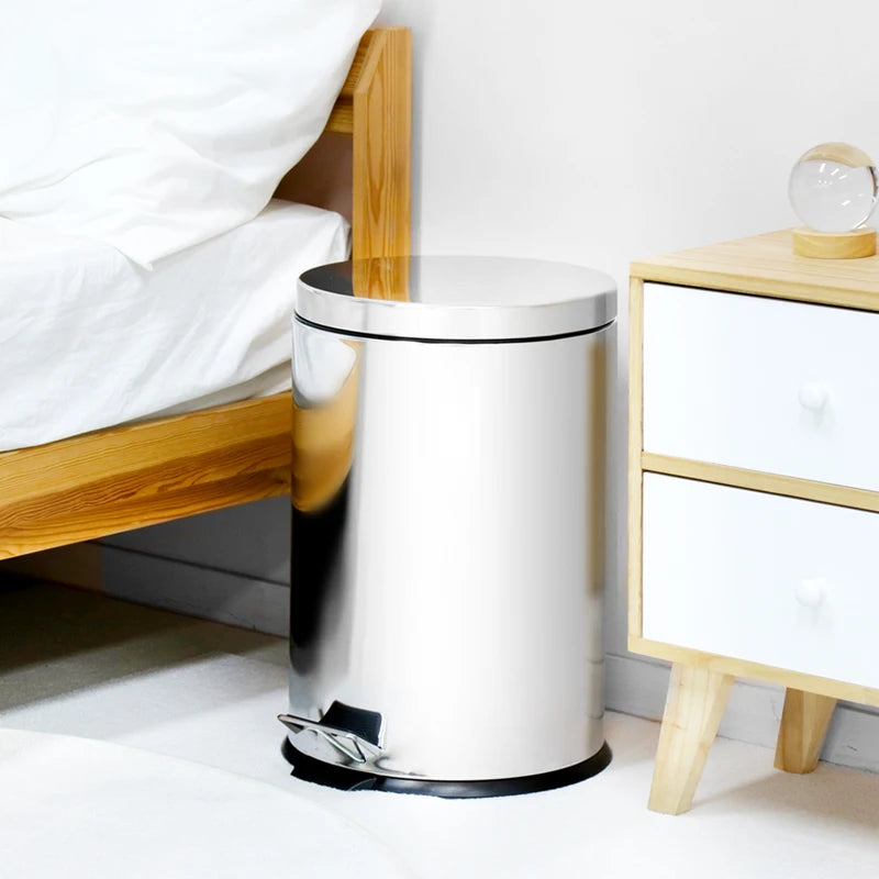 Noiseless Pedal Trash Can 20L Household Waste Bin - Easy Life