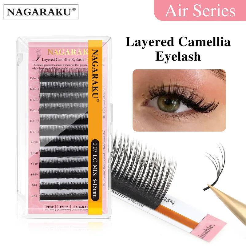 Premade Eyelash Fans for Volume & Fluffy Extensions - Wispy 3D Vision