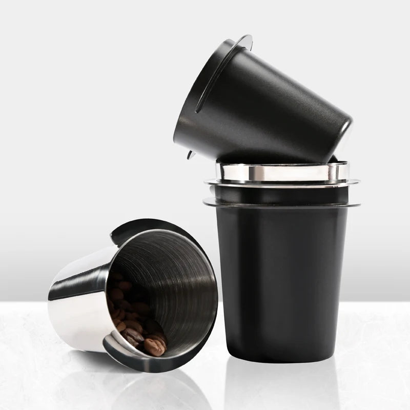 Stainless Steel Coffee Dosing Cup for Espresso Machines - 51/58/53mm Drop Sniffing Mug